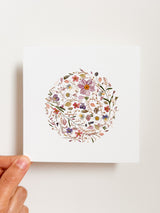 Mini Botanical Fine Art Print 'Circle of Unity'