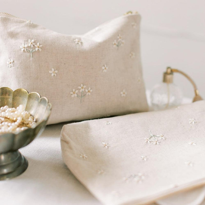 Embroidered Makeup Bag Oh Daisy