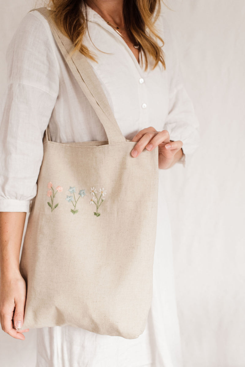 Linen Shoulder Bag
