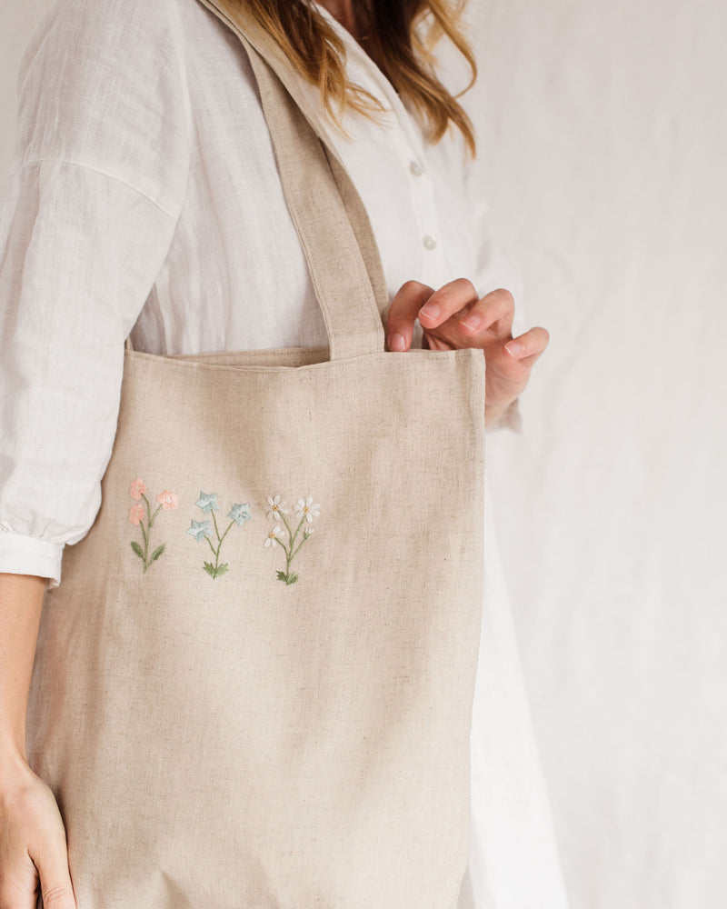 Linen Shoulder Bag